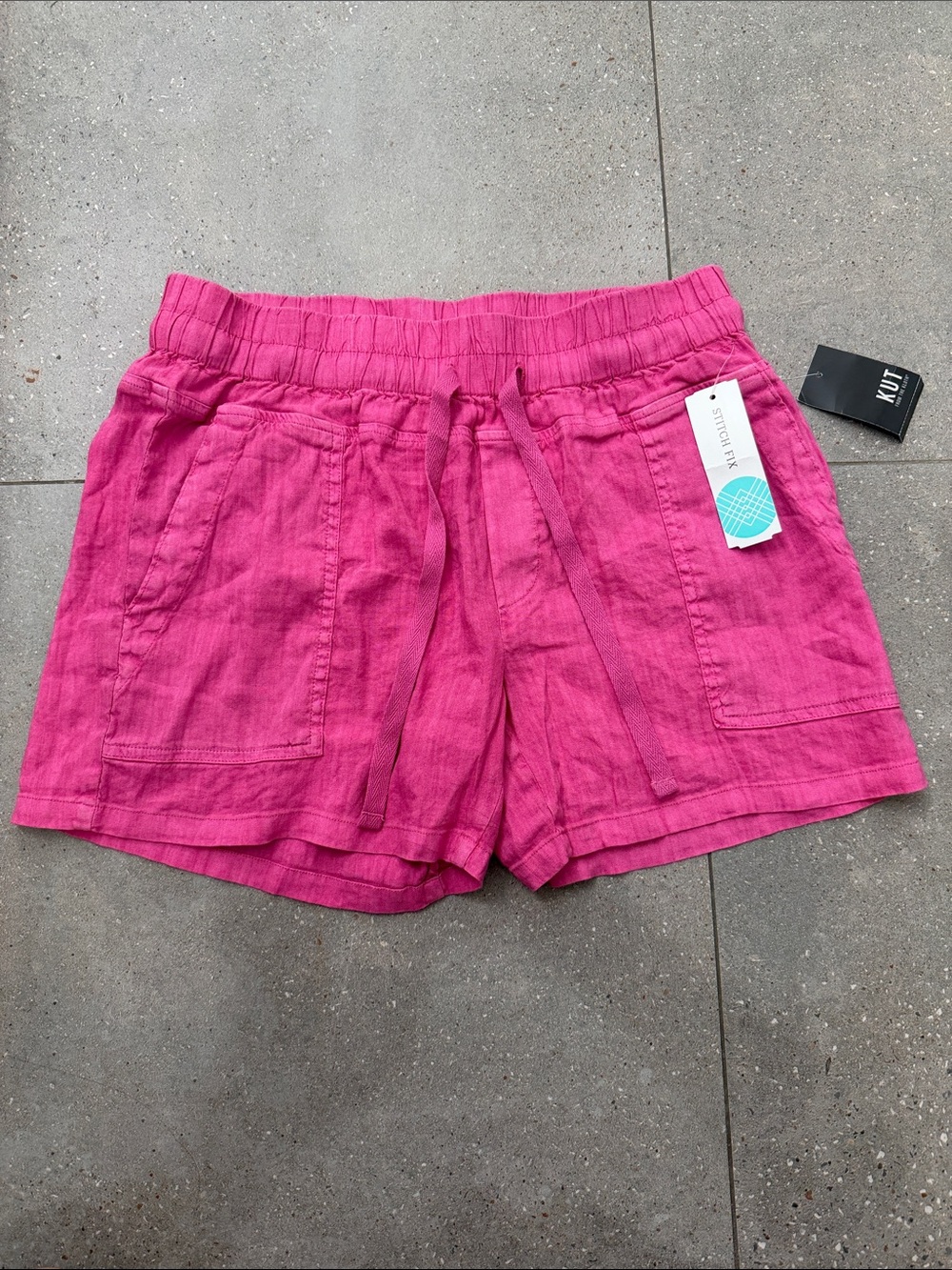 Kut From The Kloth Christina Smocked Band Linen Short